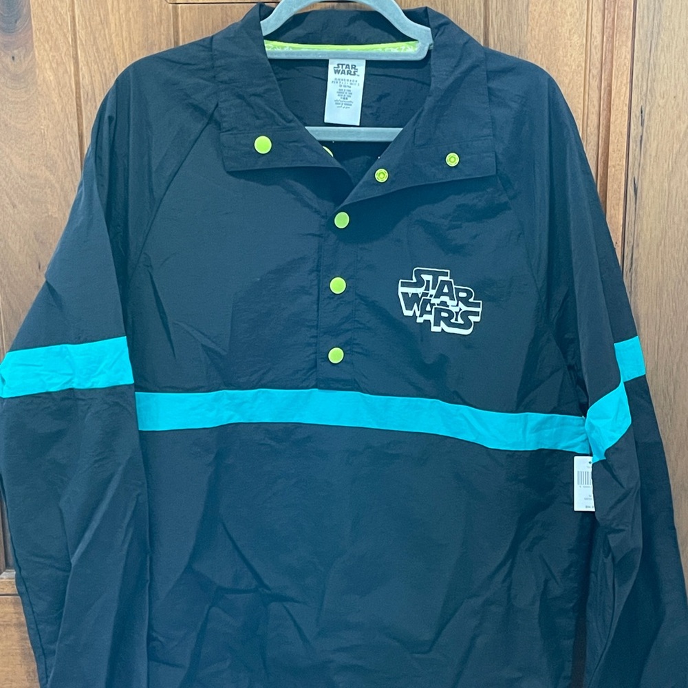 Star Wars Black and Blue Men's Windbreaker